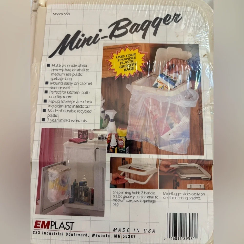 NWT Mini-Bagger Storage Organizer with hardware for installation